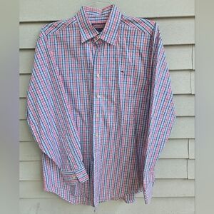 Vineyard Vines Size M Button Down Whale Shirt 100%Cotton